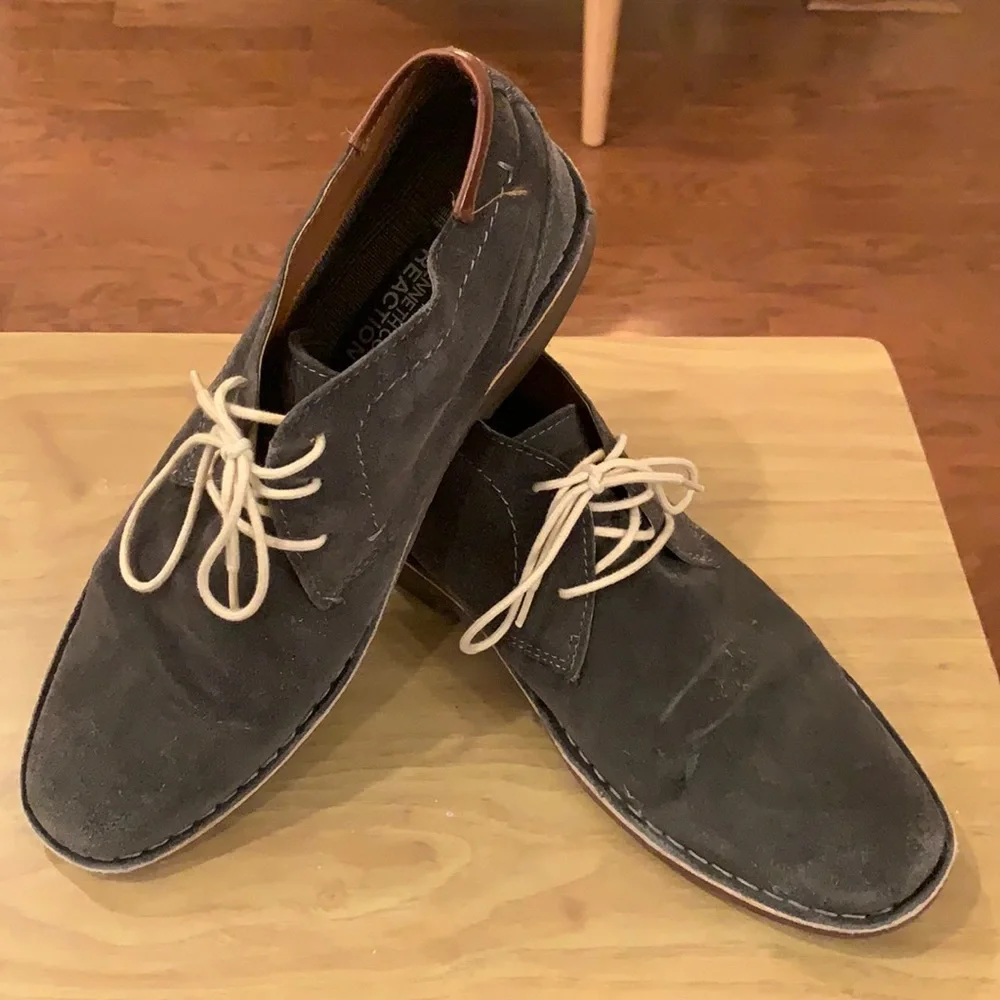 Kenneth Cole Reaction Men’s Desert Wind Suede Chukka Boots Gray Size 10